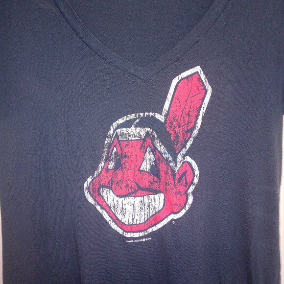 MLB Cleveland Indians Nostalgic Women's Top - Picture 3 of 14
